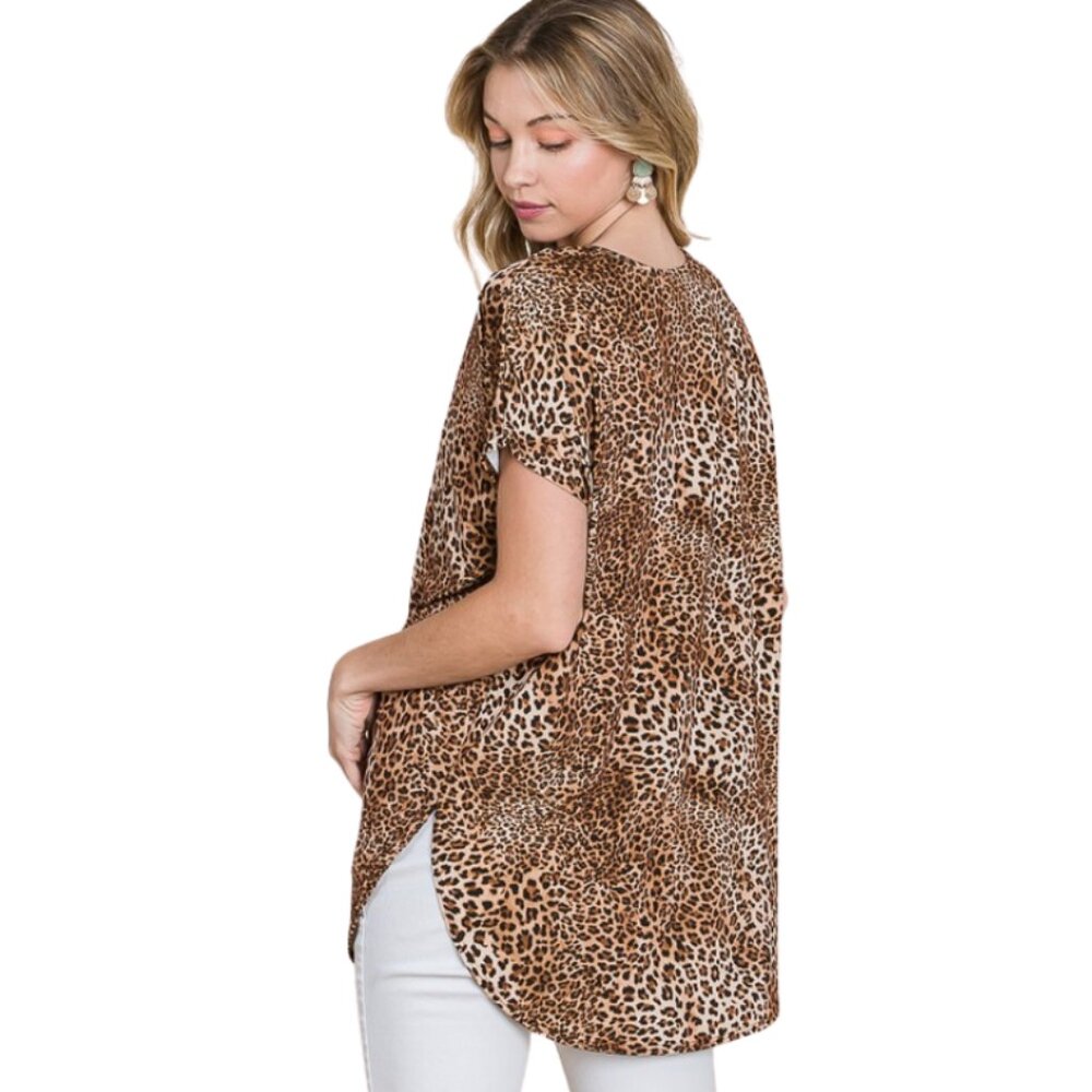 Leopard Print Tunic Top - Picture 3 of 3